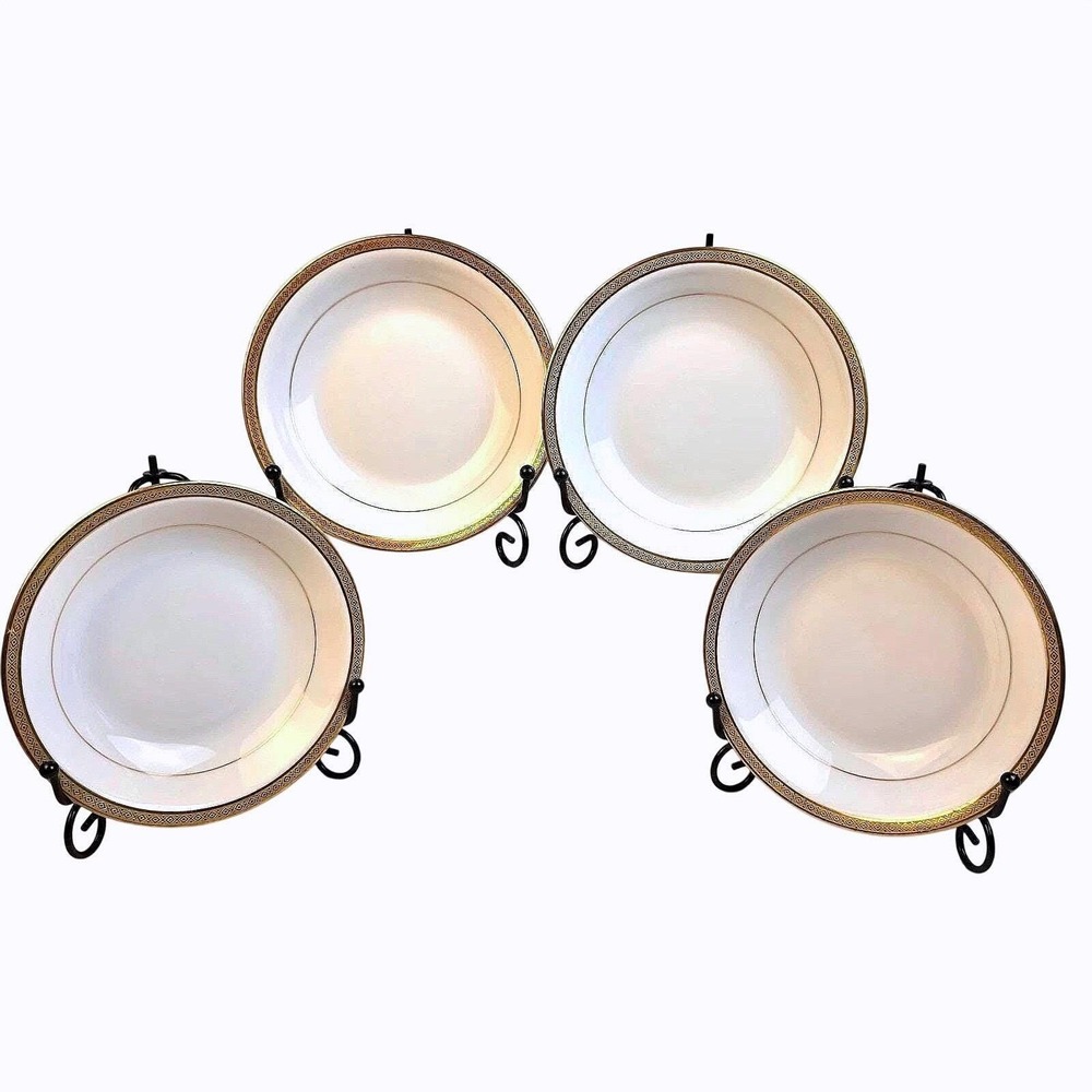 1903 Antique HAVILAND LIMOGES FRANCE Gold Encrusted 4-5.5" Schleiger 575 Plates